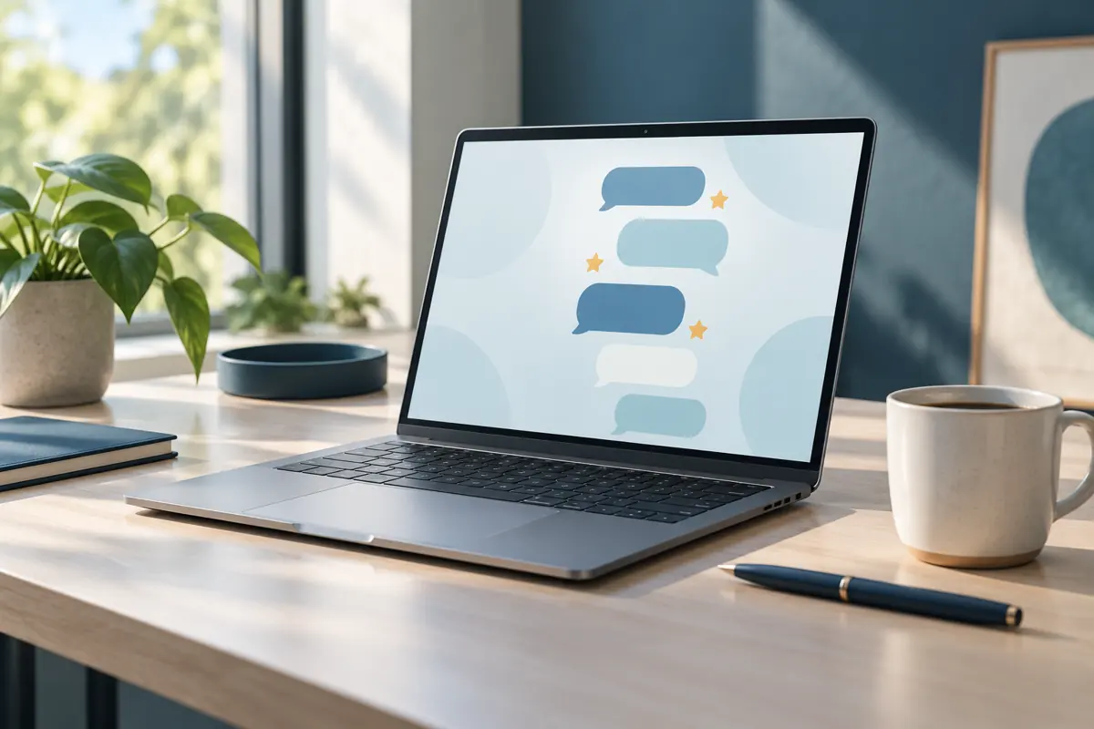 Reputation management dashboard organizing customer reviews and responses